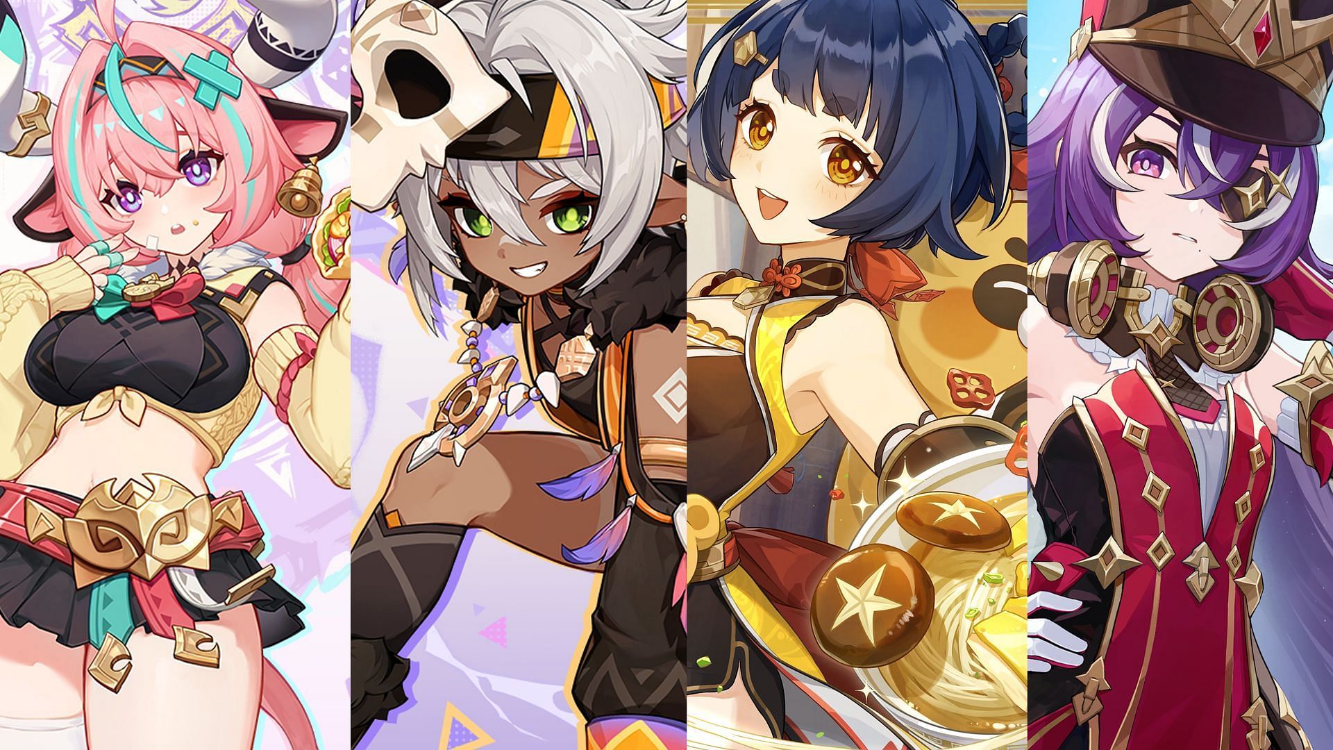 Varesa, Iansan, Xiangling, Chevreuse (Image via Sportskeeda Gaming/HoYoverse)